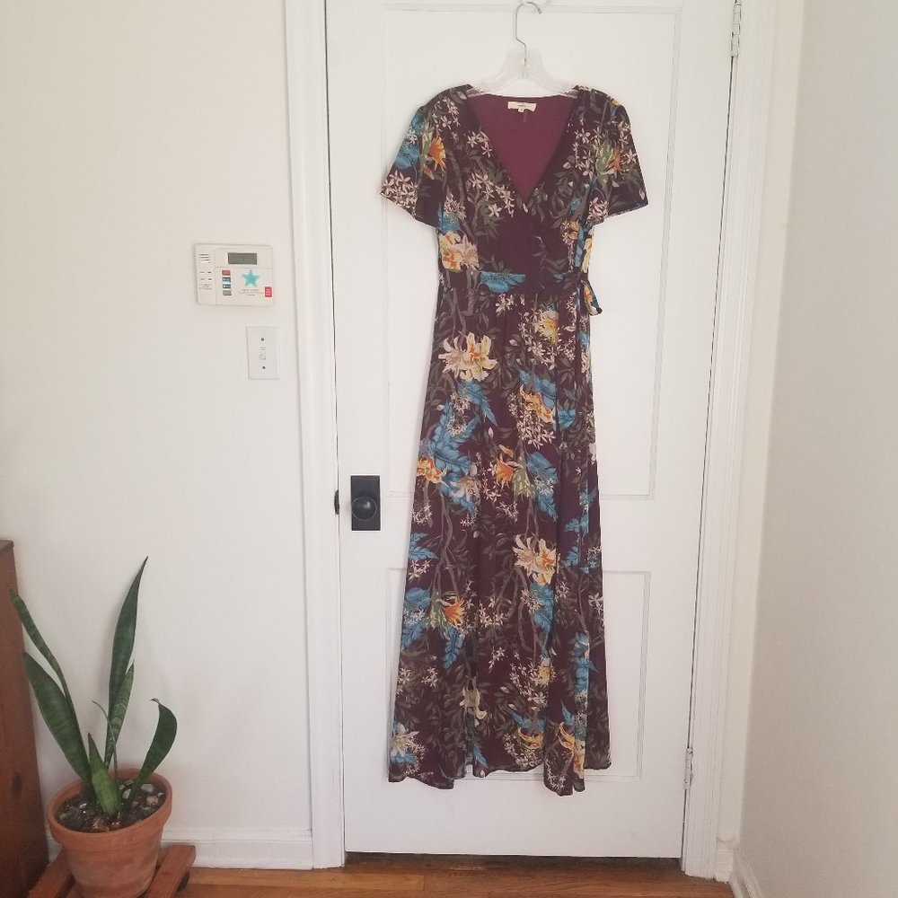 Floral wrap dress, medium